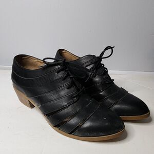 Splendid bootie shoes black dress tie women's 8.5